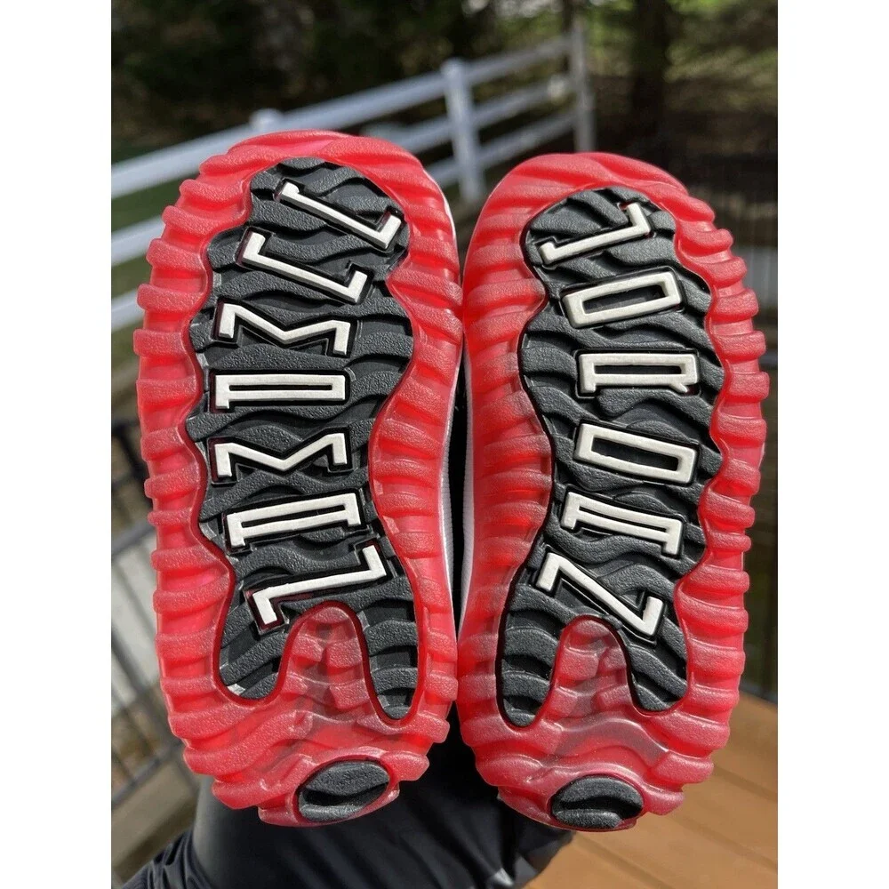 Air Jordan 11 Retro TD ‘Bred’ Baby Toddler 378040-061 - SZ 5C ‘VNDS’ - Picture 9 of 11